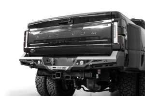 Ford Super Duty F-250 Bumper - Rear - Addictive Desert Designs - Stealth Fighter - Hammer Black with Satin Black Panels - `23-`26